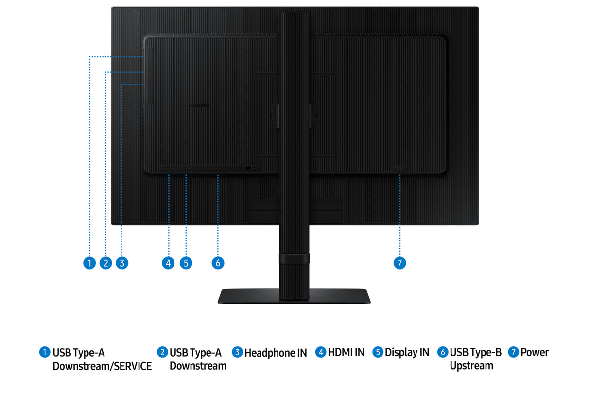 Samsung LS24D606EANXZA computer monitor 61 cm (24") 2560 x 1440 pixels Quad HD LCD Black - S24D606EAN