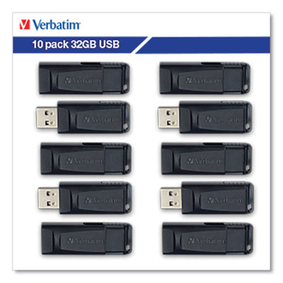 Store 'n' Go USB Flash Drive Business Bulk, 32 GB, Black, 10/Pack - 70893