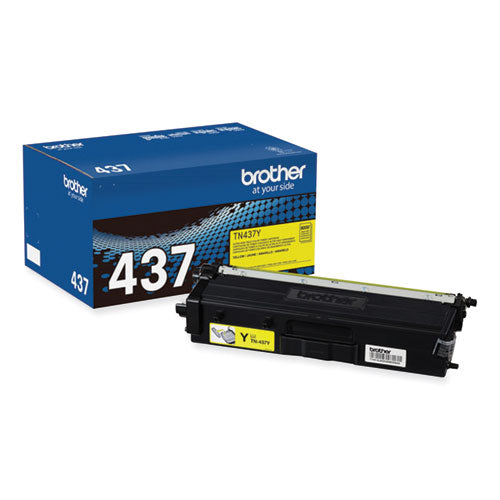 BROTHER Ultra High-Yield Toner, 8,000 Page-Yield, Yellow - TN437Y