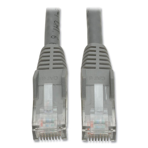 EATON CAT6 Gigabit Snagless Molded Patch Cable, 50 ft, Gray - N201-050-GY