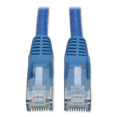 EATON CAT6 Gigabit Snagless Molded Patch Cable, 1 ft, Blue - N201-001-BL