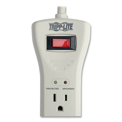 Protect It! Surge Suppressor, 7 AC Outlets, 7 ft Cord, 2,160 J, Light Gray - SUPER7