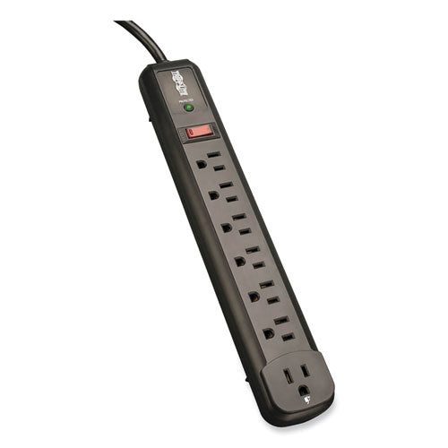 EATON Protect It! Surge Suppressor, 7 AC Outlets, 4 ft Cord, 1,080 J, Black - TLP74RB