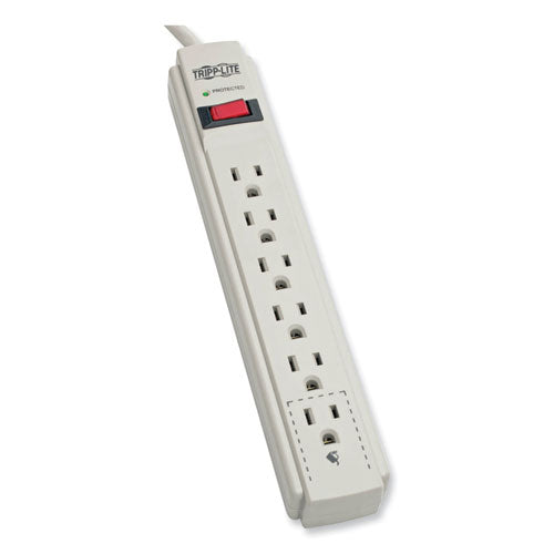 EATON Protect It! Surge Suppressor, 6 AC Outlets, 15 ft Cord, 790 J, Light Gray - TLP615