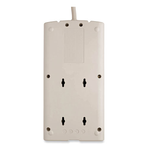 EATON Protect It! Surge Suppressor, 8 AC Outlets, 25 ft Cord, 1,440 J, Light Gray - TLP825