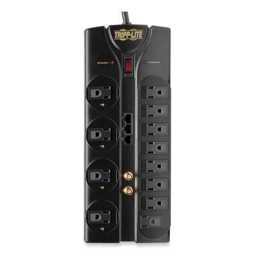 EATON SURGE,12 OUTLET,8 FT,BK - TLP1208SAT