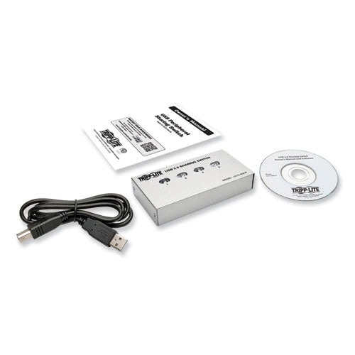 EATON USB 2.0 Printer/Peripheral Sharing Switch, 4 Ports - U215-004-R