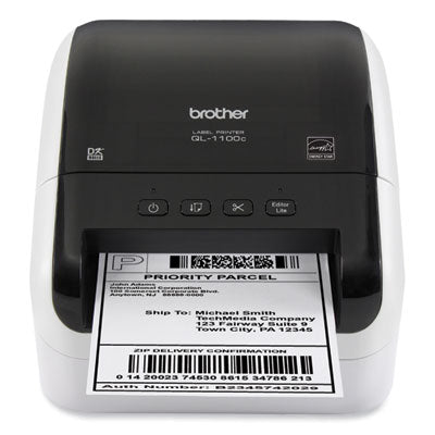 QL-1100C Wide Format Professional Label Printer, 69 Labels/min Print Speed, 5.9 x 8.7 x 6.7 - QL1100C
