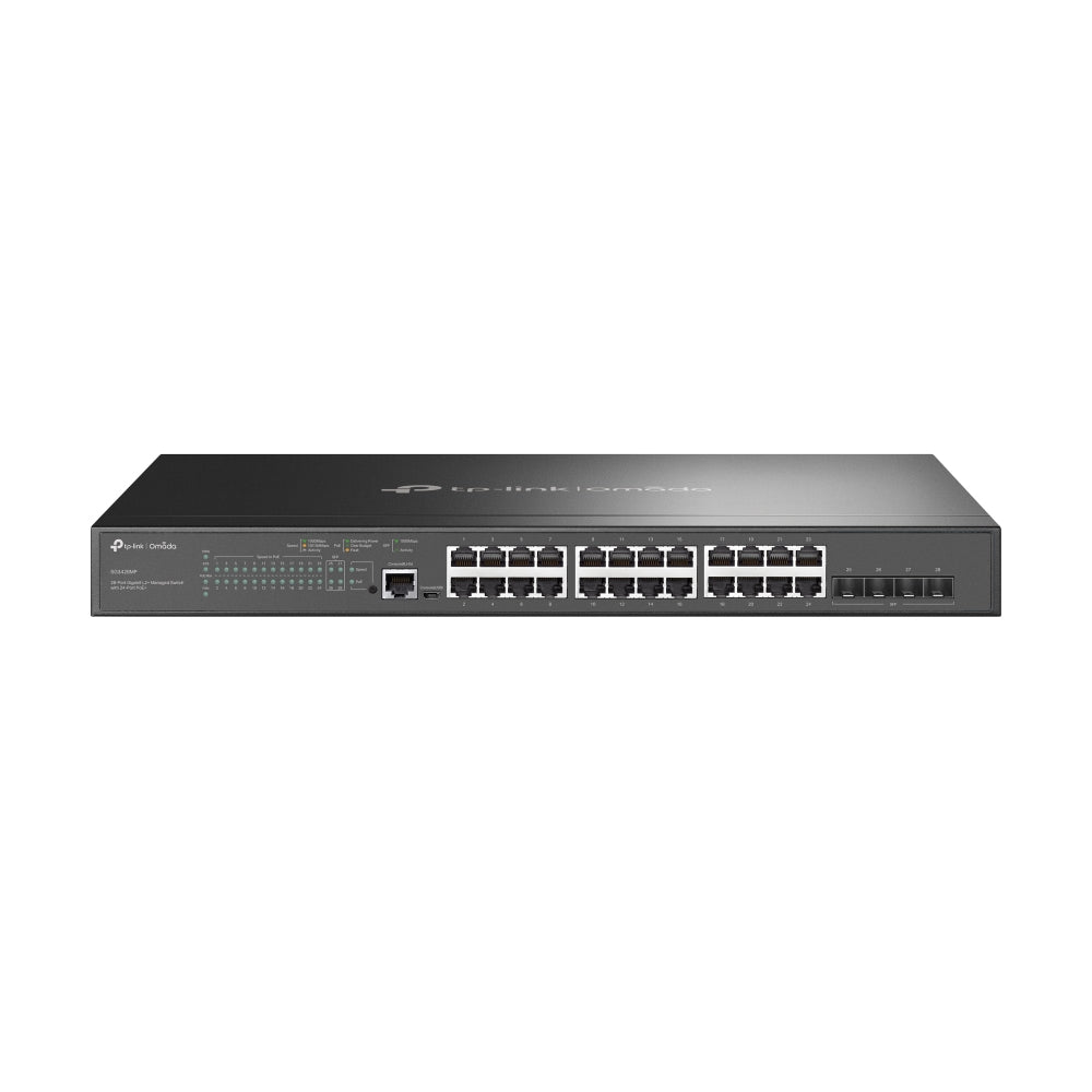 TP-Link Omada 28-Port Gigabit L2+ Managed Switch with 24-Port PoE+ - SG3428MP