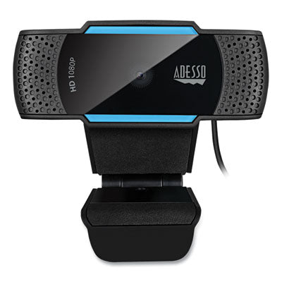 CyberTrack H5 1080P HD USB AutoFocus Webcam with Microphone, 1920 pixels x 1080 pixels, 2 Mpixels, Black - Cybertrack H5
