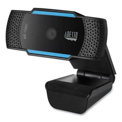 CyberTrack H5 1080P HD USB AutoFocus Webcam with Microphone, 1920 pixels x 1080 pixels, 2 Mpixels, Black - Cybertrack H5