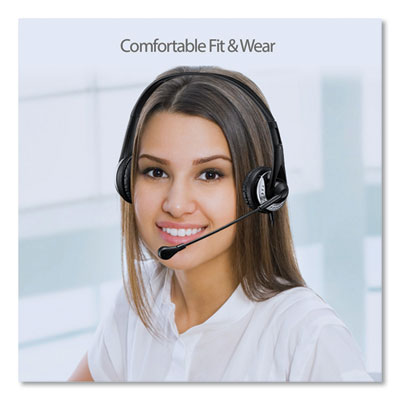 Xtream P2 Binaural Over The Head Headset with Microphone, Black - XtreamP2