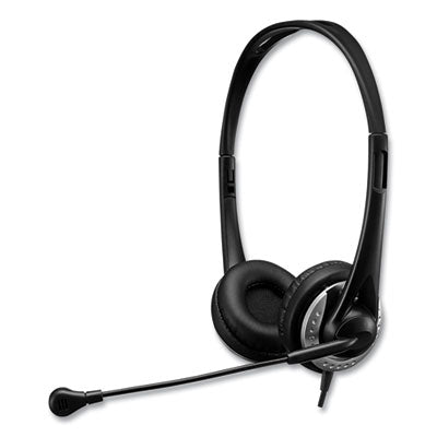 Xtream P2 Binaural Over The Head Headset with Microphone, Black - XtreamP2