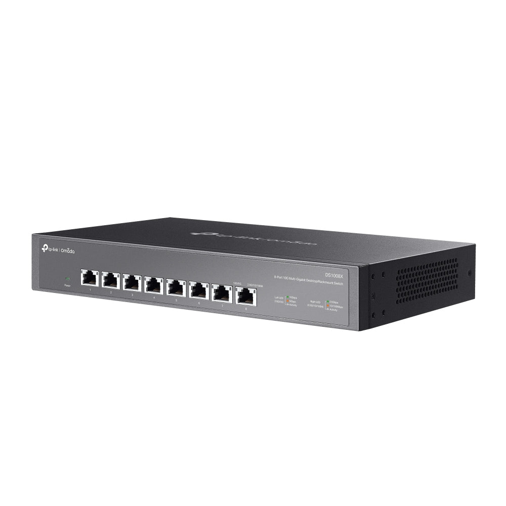 TP-Link Omada DS1008X network switch Unmanaged 10G Ethernet (100/1000/10000) 1U Black - DS1008X