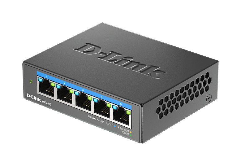 D-Link 5-Port 2.5G Multi-Gigabit Desktop Switch - DMS-105 D-LINK