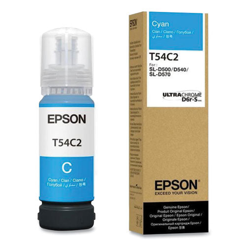 EPSON (T54C) UltraChrome Ink, 70 mL, Cyan - T54C220