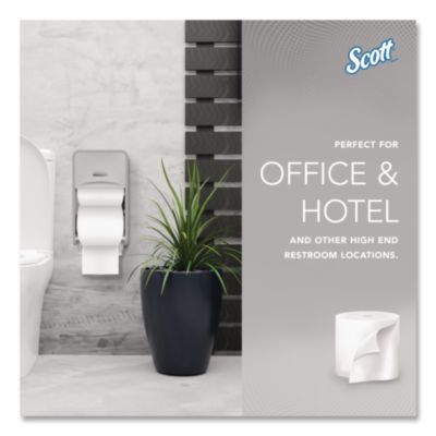 Essential Coreless SRB Bathroom Tissue, Septic Safe, 2-Ply, White, 1,000 Sheets/Roll, 36 Rolls/Carton - 04007 C2G