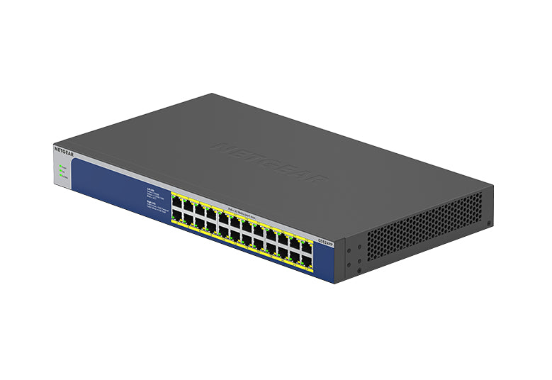 NETGEAR GS524PP Unmanaged Gigabit Ethernet (10/100/1000) Power over Ethernet (PoE) Grey - GS524PP-100NAS