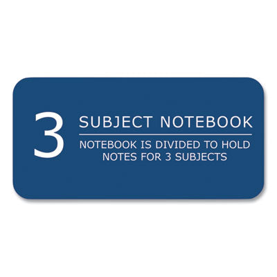 Subject Wirebound Notebook, 3-Subject, Medium/College Rule, Assorted Cover Colors, (120) 10.5 x 8 Sheets, 24/Carton - 10359 C2G