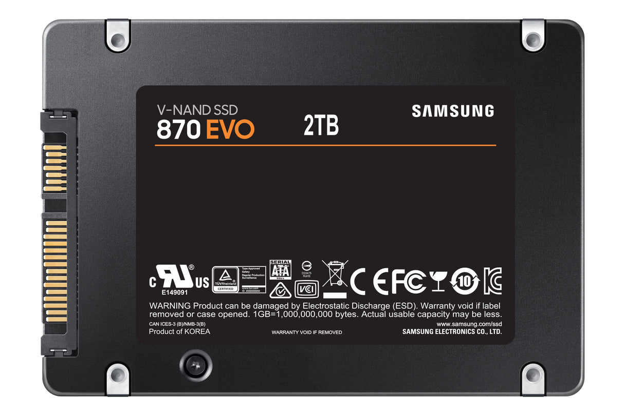 Samsung 870 EVO 2 TB 2.5" Serial ATA III V-NAND - MZ-77E2T0B/AM