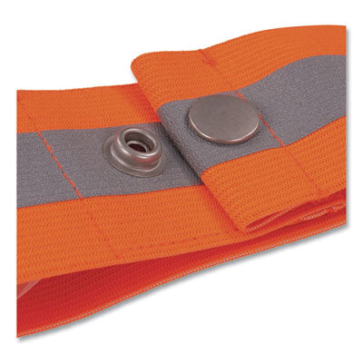 GloWear Hi Vis Arm and Leg Band with Snap Closure, Large/X-Large, Orange - 29012