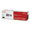5105C001 (067H) High-Yield Toner, 2,350 Page-Yield, Cyan - 5105C001