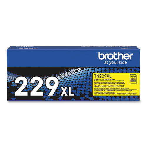 BROTHER High-Yield Toner, 2,300 Page-Yield, Yellow - TN229XLY BROTHER