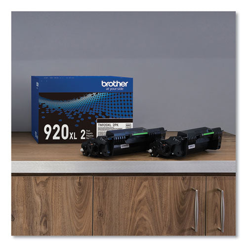 BROTHER  High-Yield Toner, 12,000 Page-Yield, Black, 2/Pack - TN920XL2PK