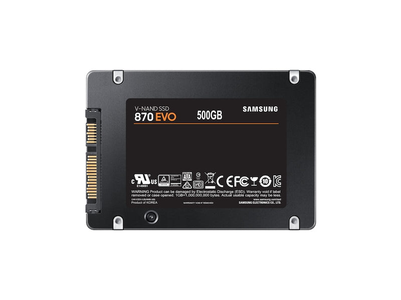 Samsung 870 EVO 500GB 2.5" Serial ATA V-NAND MLC - MZ-77E500E SAMSUNG