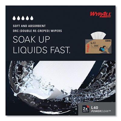 L40 Towels, POP-UP Box, 10.8 x 10, White, 90/Box, 9 Boxes/Carton - 03046 C2G