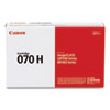 5640C001 (070H) High-Yield Toner, 10,200 Page-Yield, Black - 5640C001