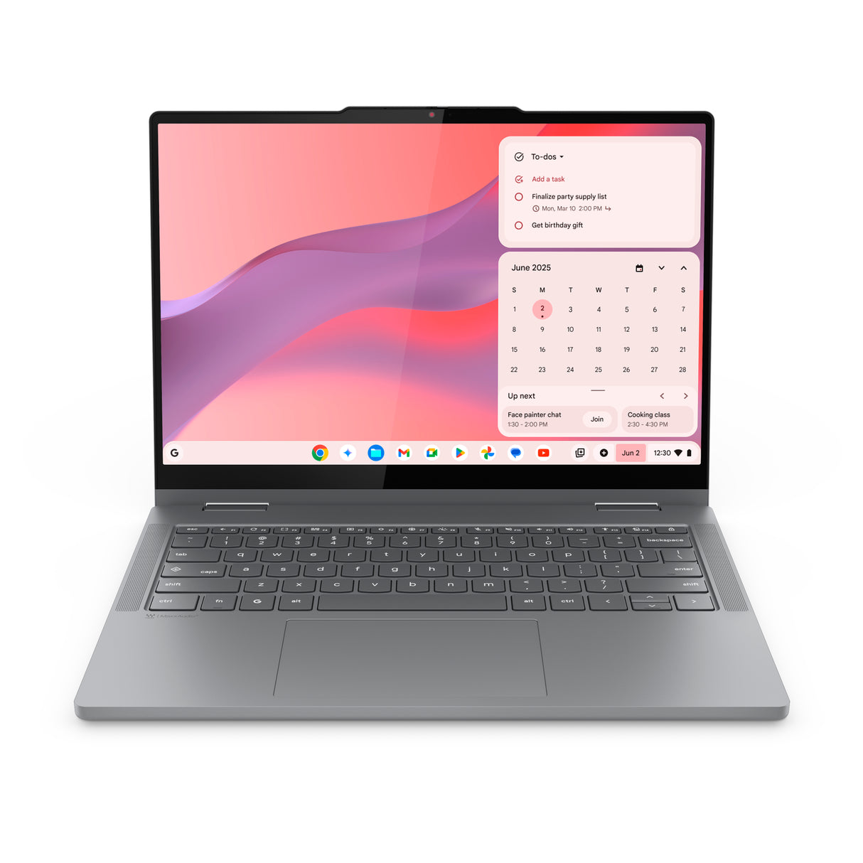 Lenovo Chrome 2in1 14IRU10 Intel Core 7 250U Chromebook 35.6 cm (14") Touchscreen WUXGA 16 GB 512 GB SSD Wi-Fi 6E (802.11ax) ChromeOS Grey - 83LL000GUS