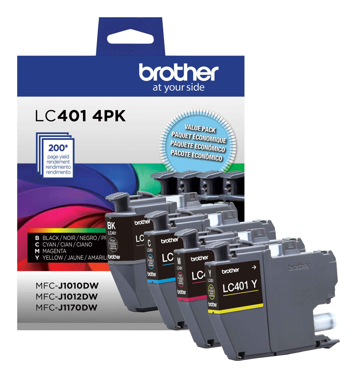 Brother LC4014PKS ink cartridge 4 pc(s) Original Standard Yield Black, Cyan, Magenta, Yellow - LC4014PKS