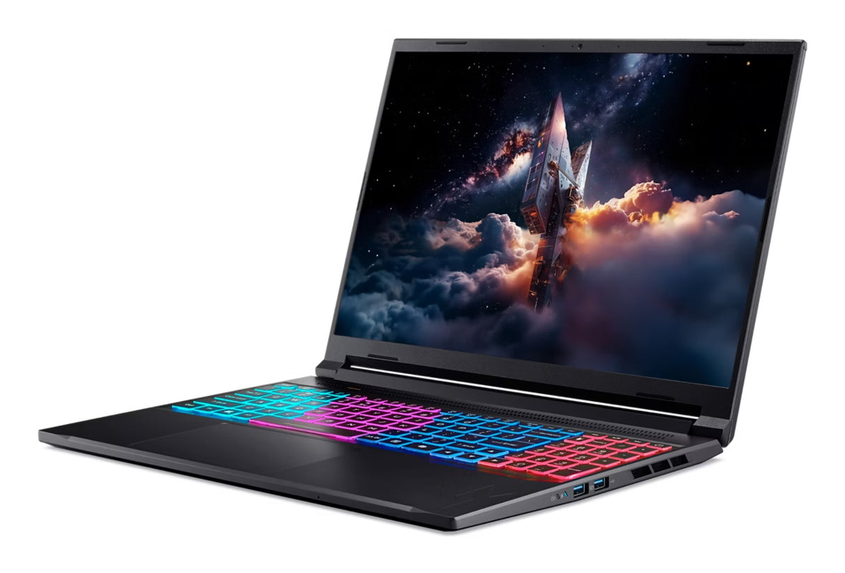 Acer Nitro ANV16S-41-R27B Copilot+ PC AMD Ryzen™ 7 260 Laptop 40.6 cm (16") WUXGA 16 GB DDR5-SDRAM 1 TB SSD NVIDIA GeForce RTX 5060 Wi-Fi 6 (802.11ax) Windows 11 Pro Black - NH.U0ZAA.002 ACER
