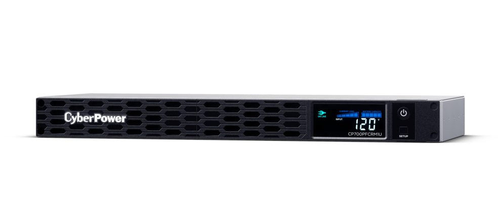 CyberPower PFC Sinewave uninterruptible power supply (UPS) Line-Interactive 0.7 kVA 400 W 6 AC outlet(s) - CP700PFCRM1U