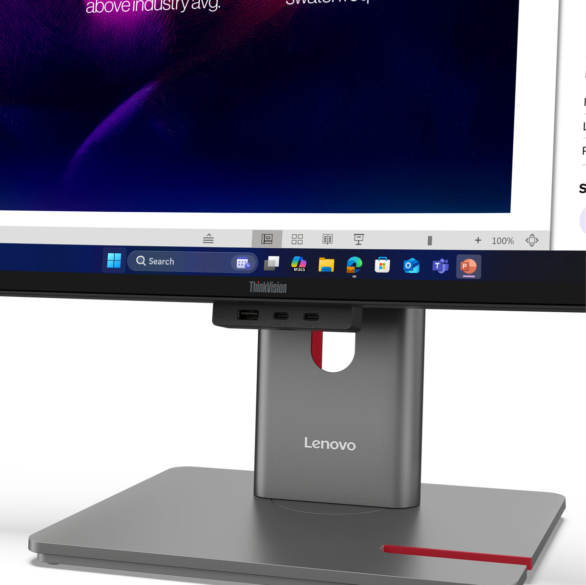 Lenovo ThinkVision P40WD-40 Monitor - 64B4XAR1US