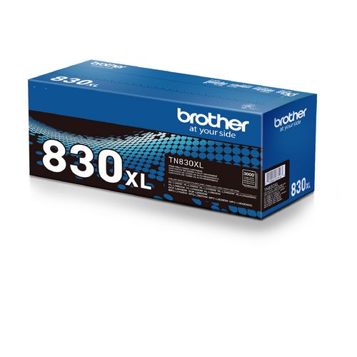 BROTHER High-Yield Toner, 3,000 Page-Yield, Black - TN830XL BROTHER