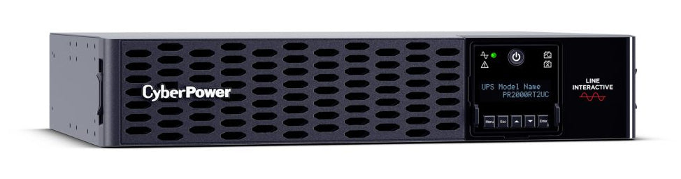 CyberPower Smart App Sinewave uninterruptible power supply (UPS) Line-Interactive 2 kVA 2000 W 8 AC outlet(s) - PR2000RT2UC