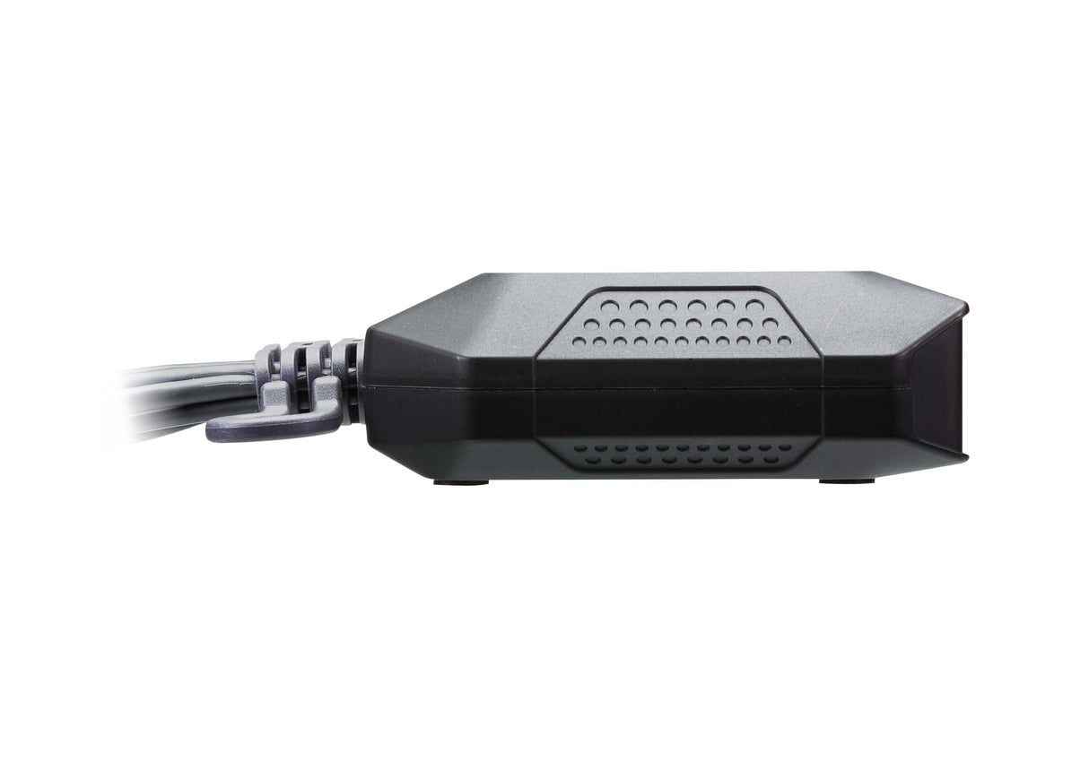 ATEN 2-Port USB 4K HDMI Cable KVM Switch with Remote Port Selector - CS22H