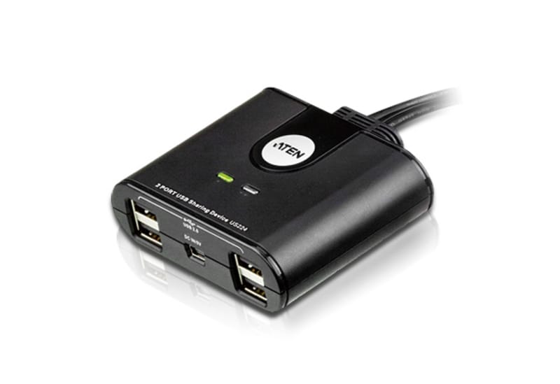 ATEN 2-Port USB 2.0 Peripheral Sharing Device - US224
