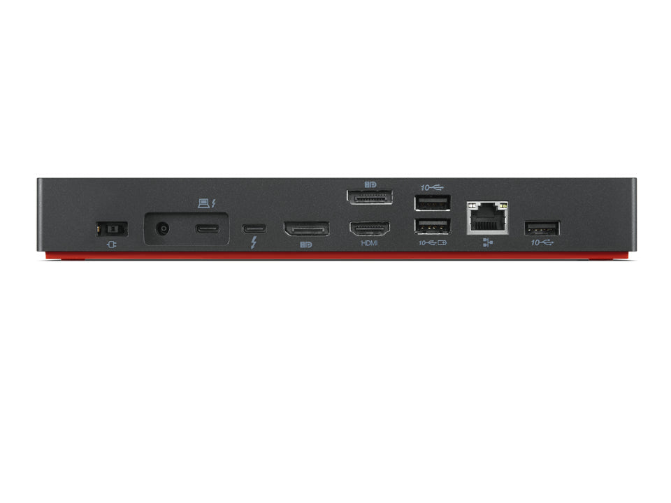 Lenovo 40B00300US laptop dock/port replicator Wired Thunderbolt 4 Black, Red - 40B00300US LENOVO