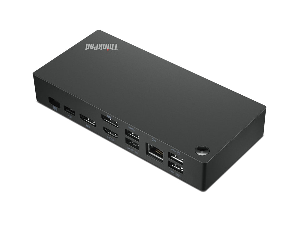 Lenovo 40AY0090US laptop dock/port replicator Wired USB 3.2 Gen 1 (3.1 Gen 1) Type-C Black - 40AY0090US LENOVO