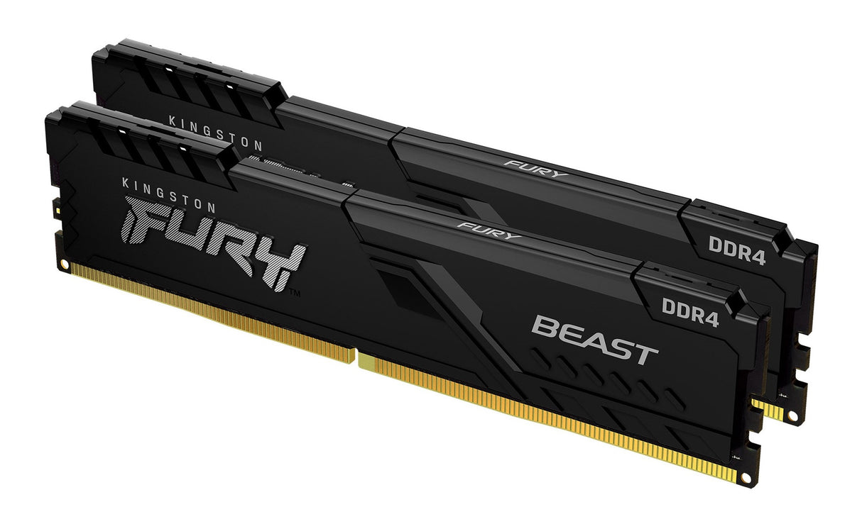 Kingston Technology FURY Beast 64GB 3200MT/s DDR4 CL16 DIMM (Kit of 2) Black - KF432C16BBK2/64