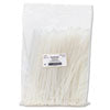 Nylon Cable Ties, 11 x 0.19, 50 lb, Natural, 500/Pack - 22300