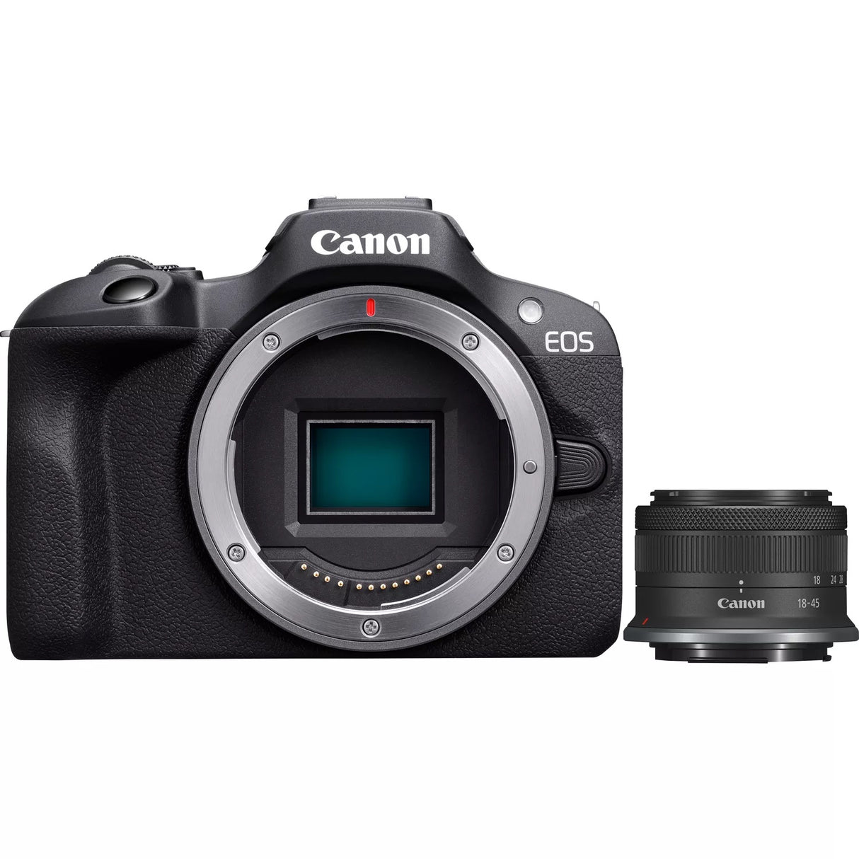 Canon EOS R100 + RF-S 18-45mm F4.5-6.3 IS STM Kit MILC 24.1 MP CMOS 6000 x 4000 pixels Black - 6052C012
