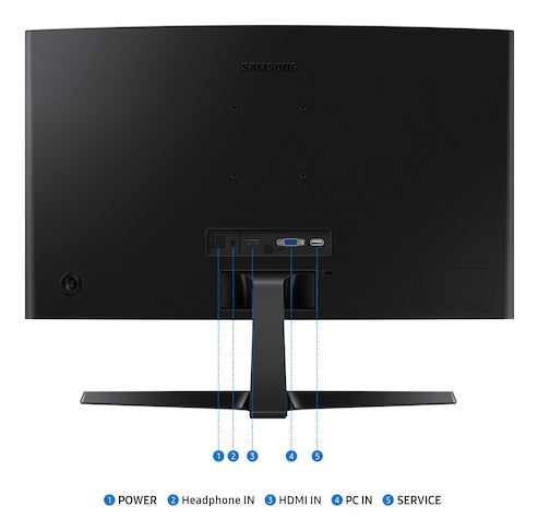 Samsung 24 S36GD FHD CURVED 100 HZ computer monitor 61 cm (24") 1920 x 1080 pixels Full HD Black - LS24D368GANXZA SAMSUNG