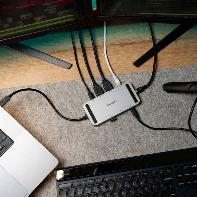Targus DOCK429GL laptop dock/port replicator Wired USB4 Silver - DOCK429GL