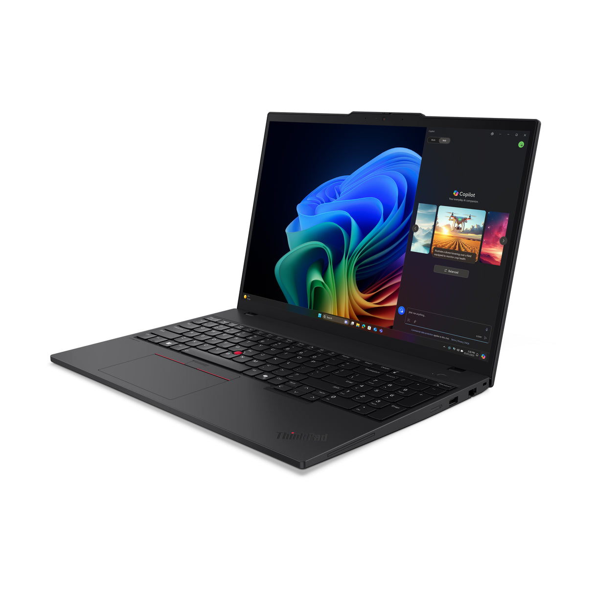Lenovo ThinkPad T16 Gen 4 (AMD) Copilot+ PC AMD Ryzen™ AI 5 340 Laptop 40.6 cm (16") WUXGA 16 GB DDR5-SDRAM 256 GB SSD Wi-Fi 7 (802.11be) Windows 11 Pro Black - 21QN0045US