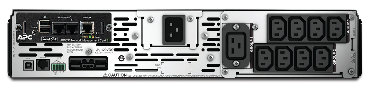 APC Smart-UPS X SMX3000RMHV2UNC - 3000VA, 8x C13, 1x C19 outlet, USB, expandable runtime, NMC - SMX3000RMHV2UNC APC