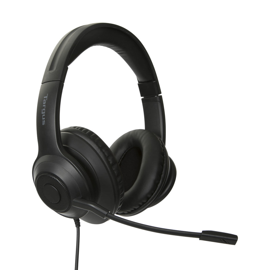 Targus AEH102TT headphones/headset Wired Head-band Office/Call center USB Type-A Black - AEH102TT